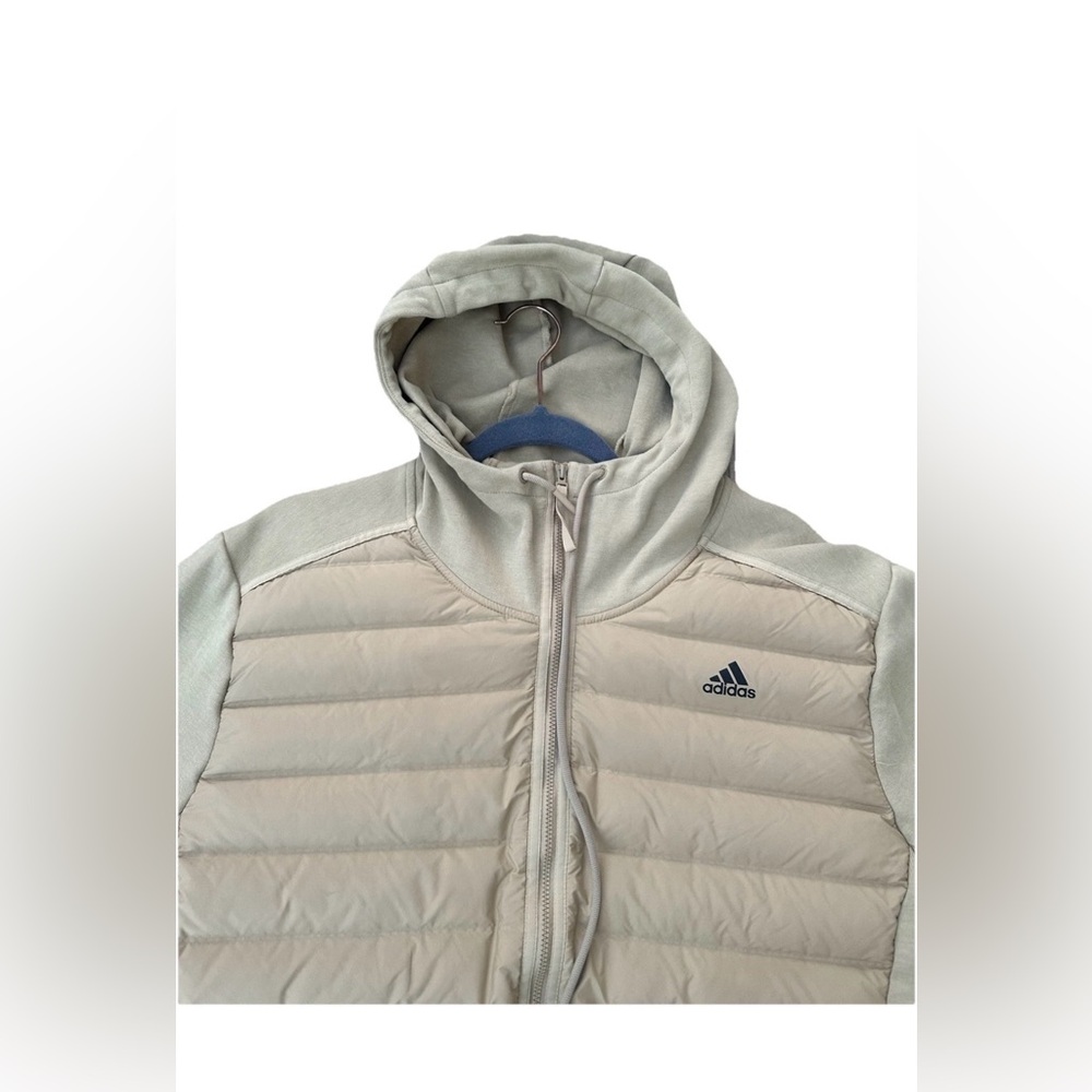 Adidas Men’s Varilite Hybrid Jackets Tan Brown Sz XL - Picture 5 of 10